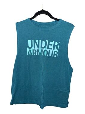 LG Women's Teal Muscle Tank with Front Logo